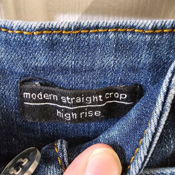 Sanctuary Jeans 27 Belted Ankle Skinny Crop High Rise Minimalist Casual Chic - Picture 8 of 13